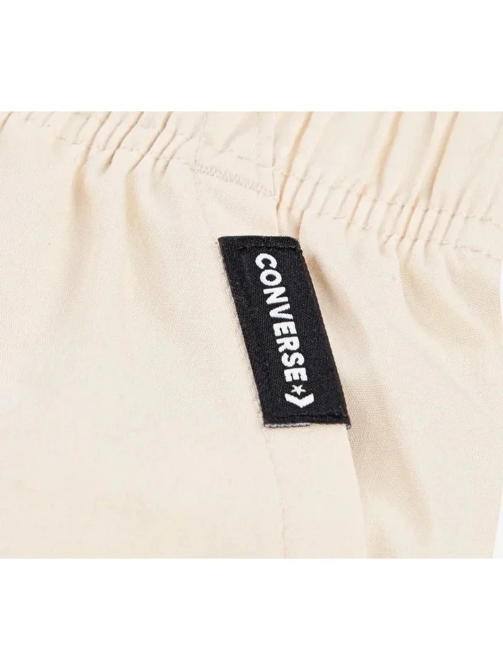 New Converse Girls Light Dune Elastic Waist Skirt Tan Beige Size Medium (10-12)